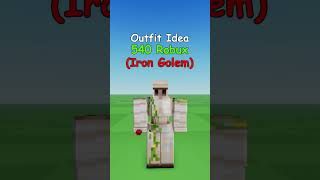 Making Roblox Minecraft Iron Golem Outfit Idea 🌹 [upl. by Cato835]