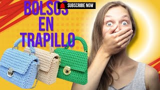 COMO TEJER BOLSOS EN TRAPILLO [upl. by Raffo]