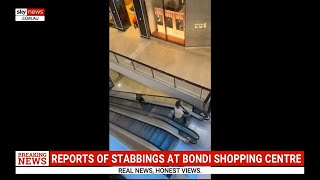 Brave shopper confronts Bondi Junction stabber with bollard [upl. by Neehahs681]