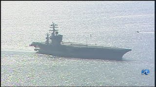 Eisenhower carrier strike group returning home [upl. by Patrizius]