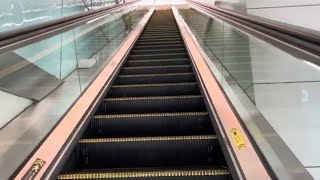 Mitsubishi Escalators amp Fujitec Moving Walks at the Centerpoint Metro Station Dubai [upl. by Aisak]