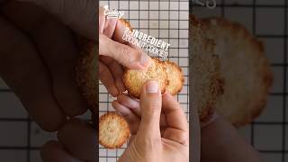 Easy 2Ingredient Coconut Cookies 🥥 [upl. by Evita93]