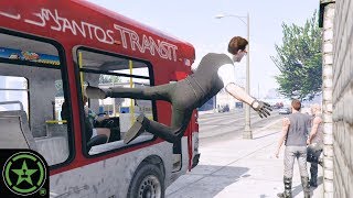 Get in the Bus  GTA V Action Figures 120  Lets Play [upl. by Neenwahs986]