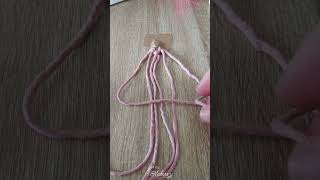 DIY PorteClés en Macramé  Tutoriel Pas à Pas [upl. by Latona]