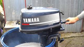 Yamaha 4 hp outboard motor 2 stroke dwusuw [upl. by Wallache]