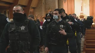 Law enforcement first responders join vigil for Bradley officers shot in the line of duty [upl. by Westphal]