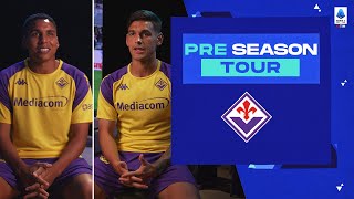 PreSeason Tour  Discover Fiorentina with Abdelhamid Sabiri and Martinez Quarta  Serie A 202324 [upl. by Holbrook]