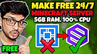 How To Make Free 247 Minecraft Server Without any Queue  Best Free 247 Minecraft Server Hosting 😱 [upl. by Ogden18]