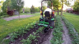 Compact Tractor Hilling Potatoes Finally [upl. by Stargell]