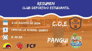 CLUB DEPORTIVO ESTUDIANTIL VS PANGUI [upl. by Goldfarb442]