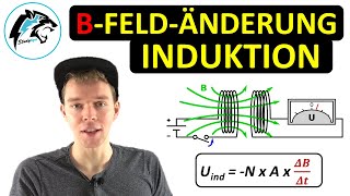 Induktion durch Magnetfeldänderung  Physik Tutorial [upl. by Ly782]