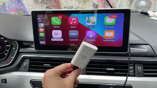 Wireless Carplay Adapter USB for Factory Wired CarPlay BMW Benz Audi Jeep Vehicles etc [upl. by Clemens484]