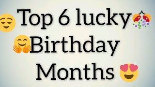 Top 6 lucky birthday months  lucky months  gleam point jitandrachitara2 [upl. by Pawsner]