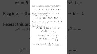 What is a Taylor series Explained in under 45 seconds [upl. by Sophy998]