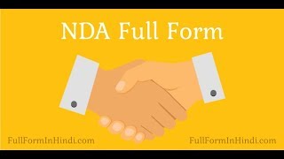 NDA Full Form  Full Form in Hindi [upl. by Werda987]