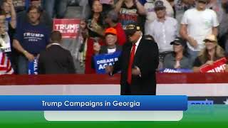 Pres Trump Campaigns in Macon GA [upl. by Hcelemile]