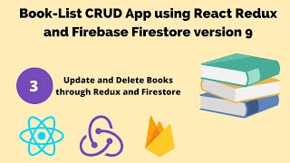 BookList App using React Redux and Firebase 3 Update and Delete Books [upl. by Geilich]