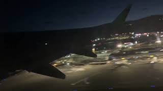 Flair Airlines takeoff from Kelowna at night [upl. by Sprague]