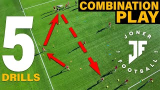 5 TEAM TRAINING PASSING DRILLS ⚽️  JONER FOOTBALL [upl. by Jeaz]