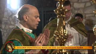 Solemn Pontifical High Mass of the Extraordinary Form – Archbishop Salvatore Cordileone [upl. by Morville]