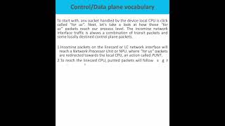 Control and Data Plane packet flow in smart switchFlow of Packet in a smart switch switch [upl. by Howes]