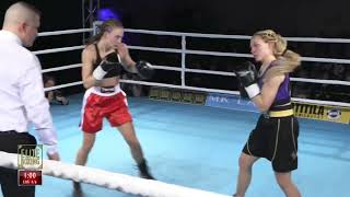 Jonna Hakkarainen pro boxing debut against Dunja Bocan 232024 [upl. by Madriene344]