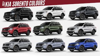 2022 Kia Sorento SUV  All Color Options  Images  AUTOBICS [upl. by Lorou]