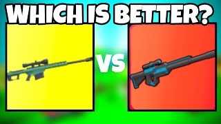 Barret 50 Cal VS FrostBite Sniper Which is better In Roblox Base Battles [upl. by Nudnarb]