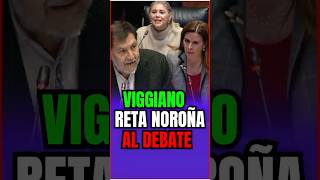 Viggiano reta NOROÑA al DEBATE  shorts parati viralvideo mexico usa [upl. by Atem188]