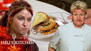 Chef Ramsay Appalled by Soggy Bread in Gourmet Sandwich Challenge  Hells Kitchen [upl. by Dorolice]