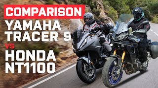 Honda NT1100 vs Yamaha Tracer 9 GT Comparison Review [upl. by Solegna]