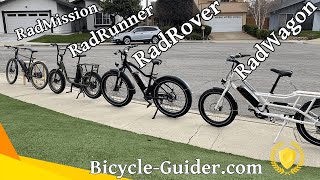 RadMission RadRunner RadRover and RadWagon  Side By Side By Rad Power Bikes [upl. by Terese]