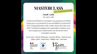 Master Classe quotACV Organisationnellequot [upl. by Tevis]