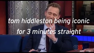 Tom Hiddleston being iconic for 3 minutes straight [upl. by Ambrosia534]