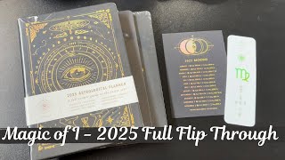 Magic of I  2025 Astrological Planner lined notebook and lined journal  Full Flip Through [upl. by Anerec]