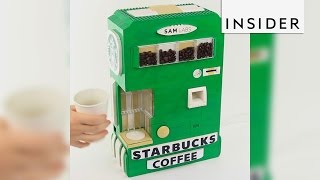 YouTuber Builds Vending Machines Out Of Lego Blocks [upl. by Rhine]