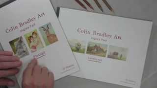 Fabriano Ingres Pastel Paper Pads  25 Sheets  Colin Bradley [upl. by Olenka]