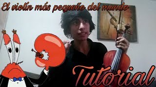 Pieza Del Violín Más Pequeño Del Mundo Tutorial [upl. by Siron]