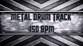 Metal Drum Track 150 BPM HQHD [upl. by Reynard]