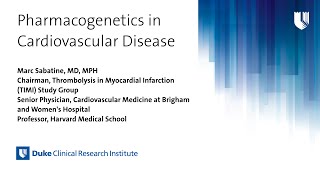 Pharmacogenetics in Cardiovascular Disease [upl. by Peedus]