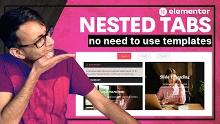 Nested Tabs  Elementor 310  New Feature  No need for templates  Elementor Wordpress Tutorial [upl. by Reisch]