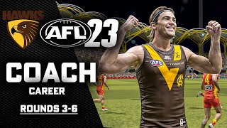 STRUGGLING HAWKS  AFL 23  Manager Mode  Round 36 [upl. by Ludlow]