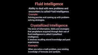 Fluid Intelligence vs Crystallized Intelligence  Clinical Psychologist Iqra Saeed [upl. by Mannos924]