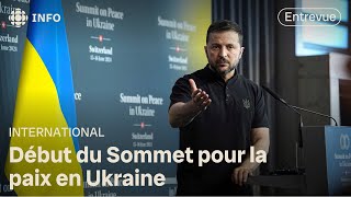 Sommet pour la paix en Ukraine  à quoi sattendre  Dabord linfo [upl. by Gorlin]