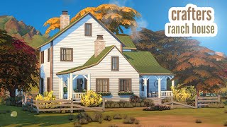 crafters ranch house \\ The Sims 4 CC speed build [upl. by Greyson]