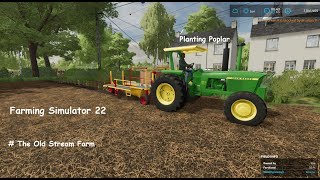 Planting Poplar in Field  FS 22 [upl. by Kippie]