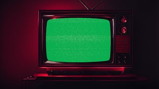 Red Retro TV Green Screen  4K  Vintage  Global Kreators [upl. by Ailisec777]