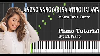 Anong Nangyari Sa Ating Dalawa  Moira Dela Torre  Piano Tutorial Synthesia [upl. by Enogitna95]