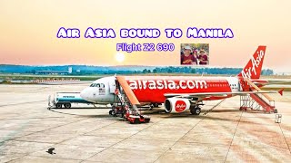 Flight Air Asia bound to Manila Z2 690 Is it safe to fly with Air Asia Travel blog Jaiden Aluan [upl. by Hartnett734]