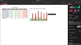 Wurfserien Tabelle und Diagramm erstellen mit Numbers [upl. by Deragon]